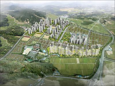 포항 초곡지구 도시개발사업 조감도